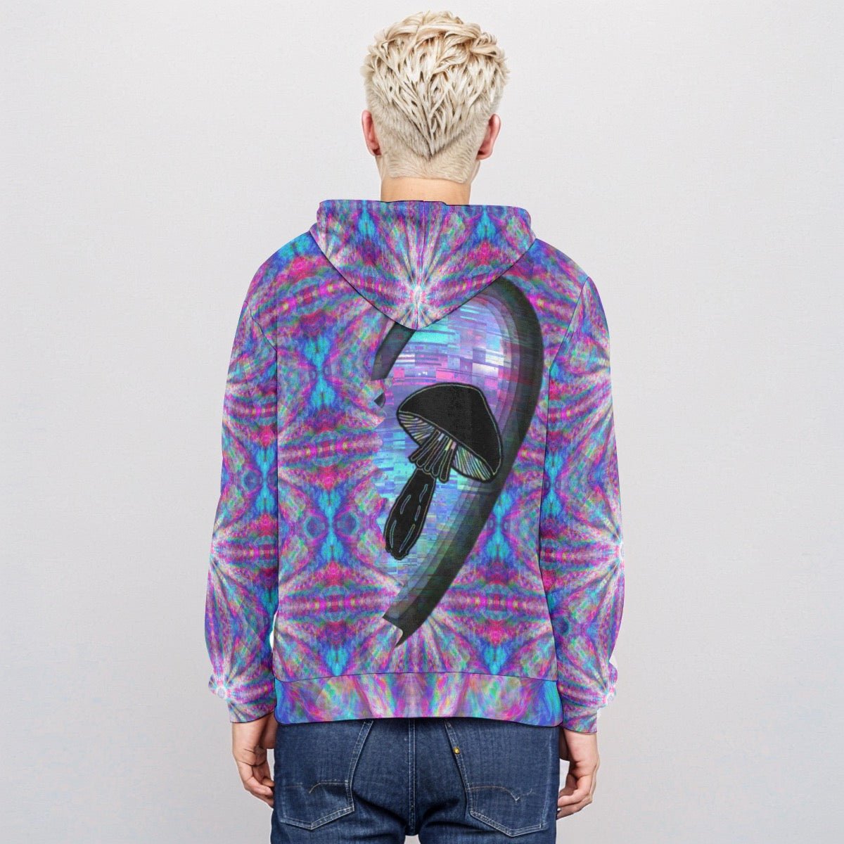 Best Mushie Right Hoodie velvet Unisex | Melted Glam | Rave gear , festival clothing - Hoodie - Melted Glam LLC