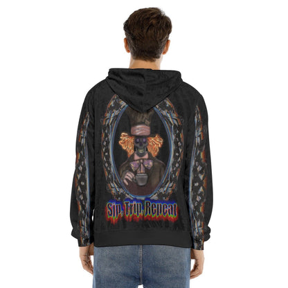Hatter's Rules Velvet Hoodie – Unisex | Rave & Festival Clothing | Melted Glam - Hoodie - Melted Glam LLC