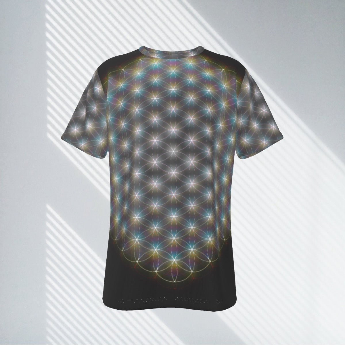 Flower of Life T-Shirt – Unisex Polyester | Rave & Festival Clothing | Melted Glam - T-Shirt - Melted Glam LLC